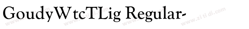 GoudyWtcTLig Regular字体转换
